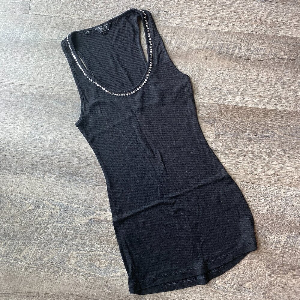 Knit Vest with Jewel Collar